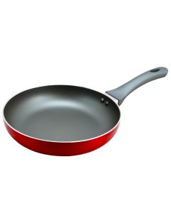 Oster Herscher 9.5 Inch Aluminum Frying Pan in Red