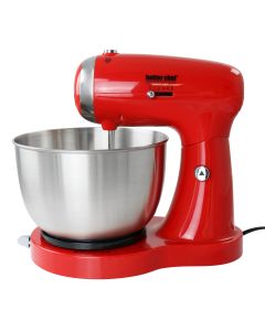 Better Chef 350 Watt MegaMix Stand Mixer in Red